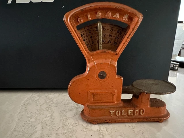 Antique Arcade Toledo Cast Iron Scale 4' Tall Excellent Shape
