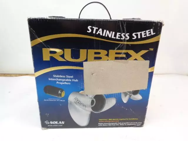 Brand New Solas Rubex L4 Stainless Steel 22-Pitch Propeller 9574-153-22 R35