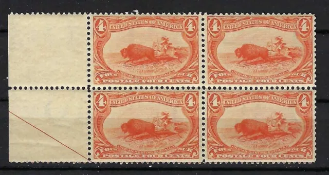 MNH block of 4 #287 "Very Fine" 4¢ 1898 Trans-Mississippi Expo MNH block of 4 #287 "Very Fine" 4¢ 1898 Trans-Mississippi Expo