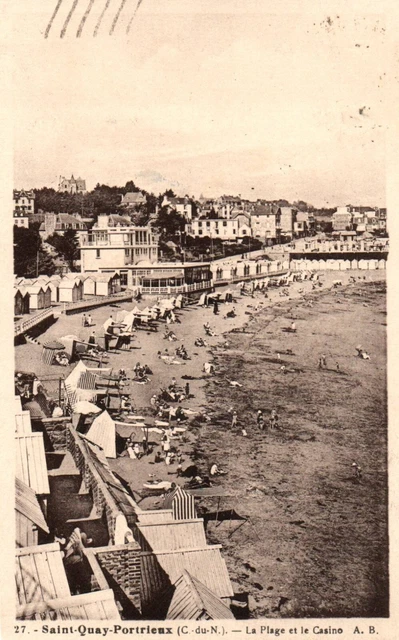 Carte Postale Ancienne CPA 22 Saint-Quay Villa Jeanne D'Arc, Vue Ste Marie St Louis (rare)