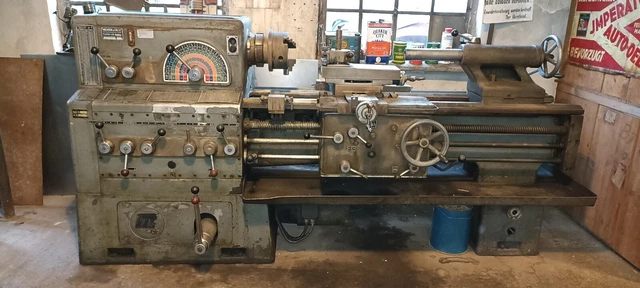 Meuser DREHBANK DREHMASCHINE LEIT- und Zugspindeldrehbank Meuser & Co. M3A ...