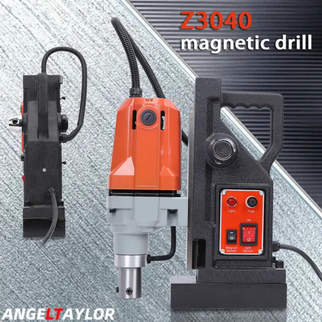 MD40 1100W Magnetic Drill Press 1-1/2inch Boring 2700 Lbs Magnet Force Full Kit