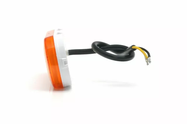 Orange LED Umrissleuchte seitliche Positionsleuchte mit Blinker 12/24V E20 Prüf. 3