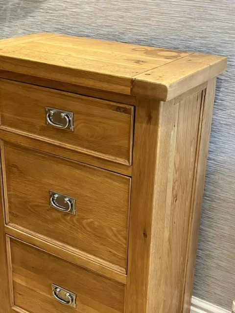 tall chest of drawers Solid Oak