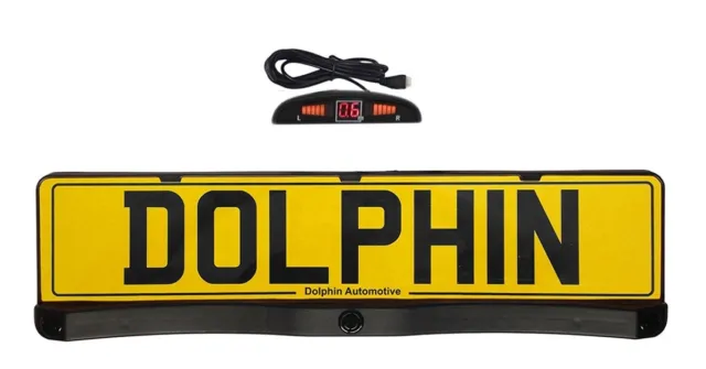 Easy Fit Dolphin Number Plated Mounted Parking Sensors Kit And Dashboard Display