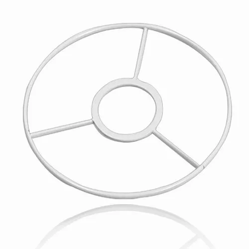 SMITS Lampenschirmring, Fassungsring, Ring mit Kreuz, weiß , Stärke ca. 3 mm