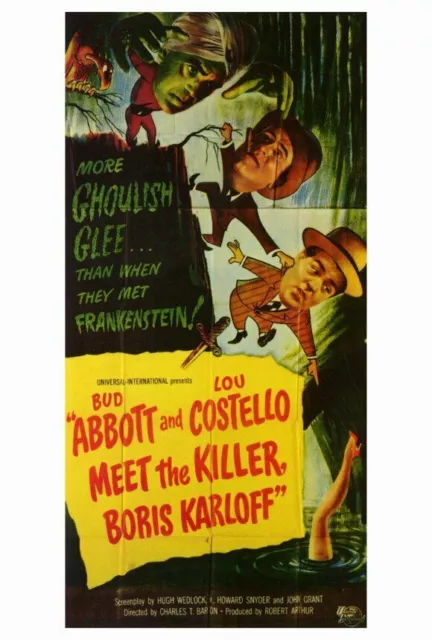 395773 ABBOTT COSTELLO MEET THE KILLER BORIS KARLOFF Movie WALL PRINT POSTER US