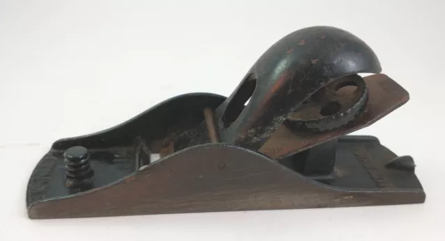 Vintage Stanley Block Plane No 110 Wood Scraper Shaver W/Blade Made in USA