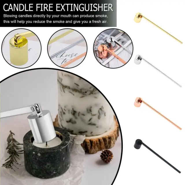 Exquisite Stainless Steel Candle Snuffer Anti-Slip Safe Durable Wick R6Z3