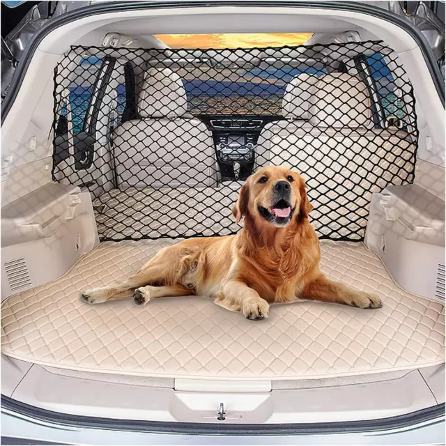 Car Dog Net Barrier 47 Pet Restraint Net Vehicle Safety Backseat Divider for Dr