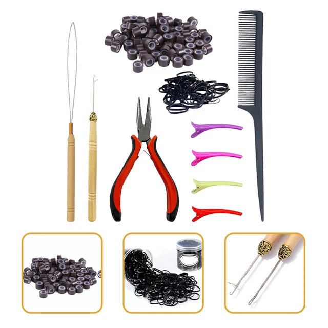 hair threader Hair Extension Tool Kit Equipment Crochet Hook Needle Toolkit