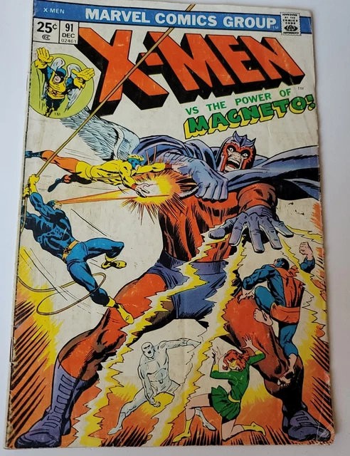 Uncanny X-Men #91 XMen Vs Magneto John Buscema Cover 1974 Marvel Comics