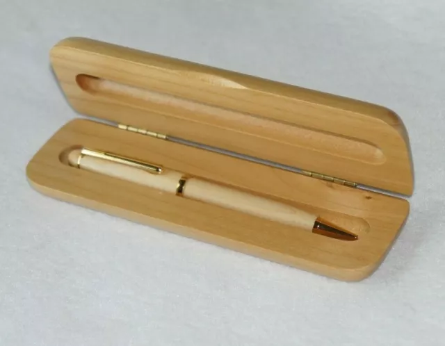 Solid Wood Genuine Maple Pencil in Maple Pen Box Set Great Gift
