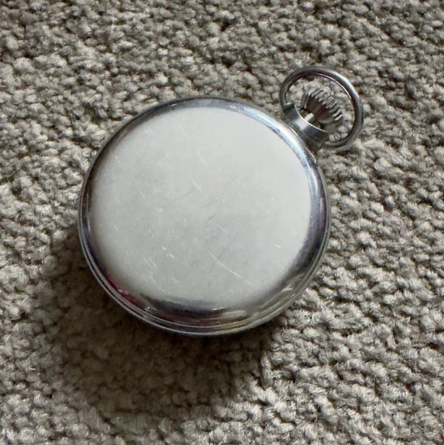 RARE COLLECTIBLE VINTAGE Ingersoll Animated Football Pocket Watch EUR