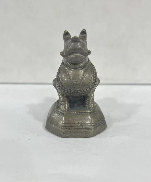 Vintage Dragon Rooster Duck Asia Antique Opium Weight  Bronze China 5.8 OZ 3