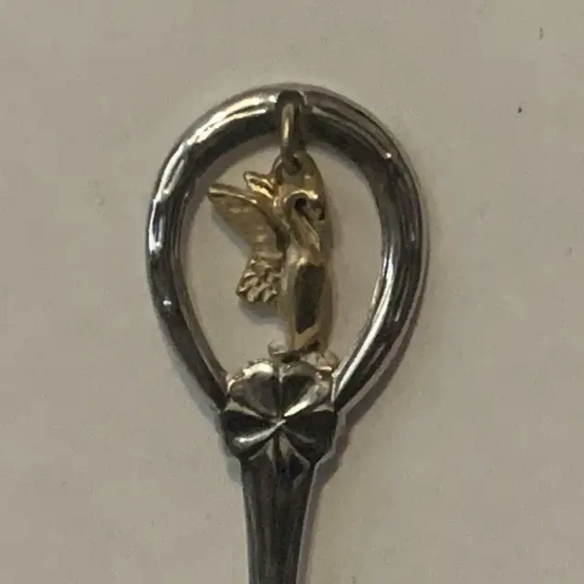 Grande Prairie Alberta Swan Bird collectable Souvenir Spoon PH