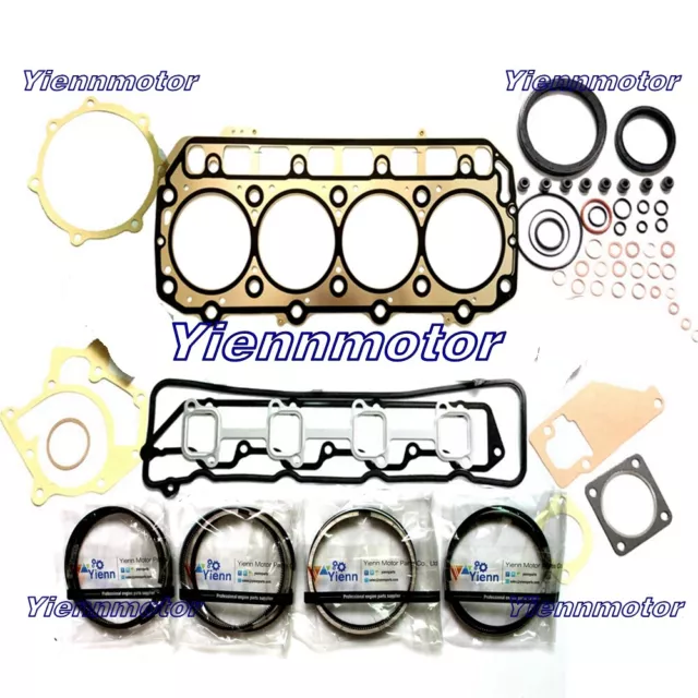 4TNE98 Piston Ring Set Full Overhaul Gasket Kit For Yanmar John Deere JD80 244H