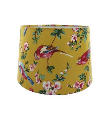 Ochre Yellow Rio Fabric Empire Drum Lampshade Table or Ceiling Light Shade 28cm