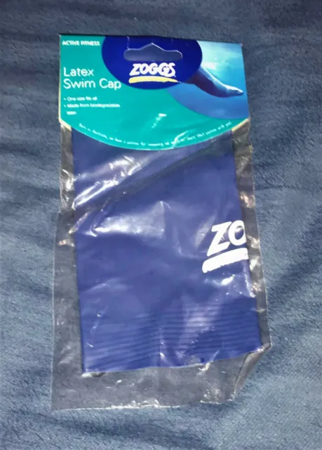New Zoggs Junior Silicone Dark Blue Cap Children's Swimming  