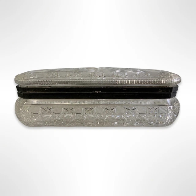American Brilliant Period Glove Box w/ Cut Glass 3