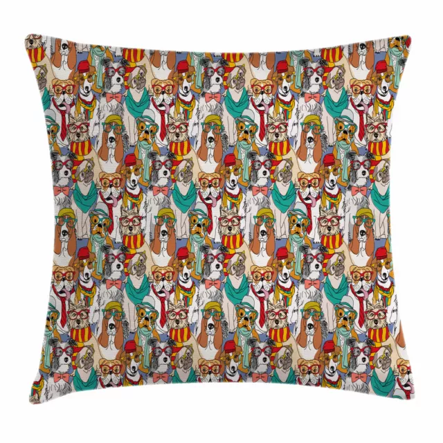 Chien Housse de Coussin Hipster Bulldog Carlin