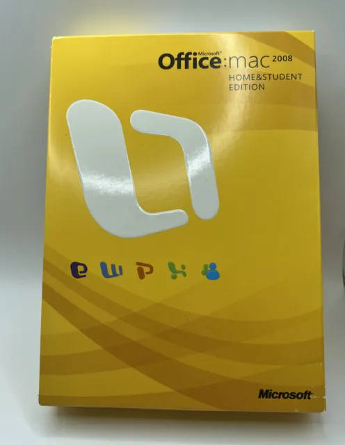 Microsoft Office 2008 Home & Student Edition for Mac with 3 Product Keys