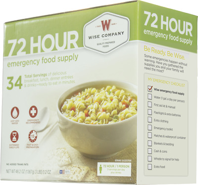 Wise Company 72 Hour Emergency Food Supply Box - NEW