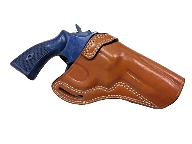 Blackhawk! Leather Multi-Position Holster for Smith & Wesson K/L Frame/Ruger GP-100/Colt King Cobra/Python Four Inch Brown Right Hand | Arnzen Arms