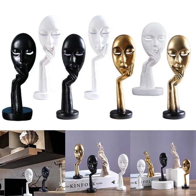 Einzigartige abstrakte Gold Kunst Statue Dekor Handwerk Skulptur Büro Wohnkultu
