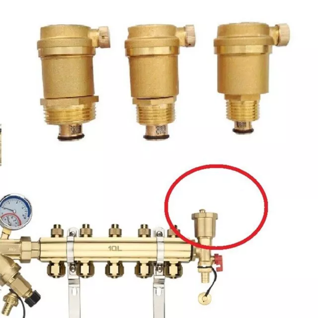 High Accuracy Cast Components Brass Air Vent Valve 12\ 34\ 1\ Male Thread