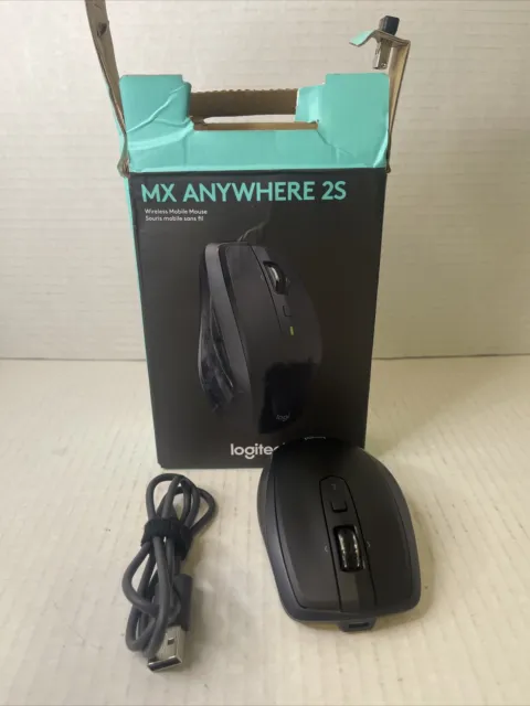 Logitech MX Anywhere 2S Wireless & Bluetooth Laser Mouse Black, No Receiver