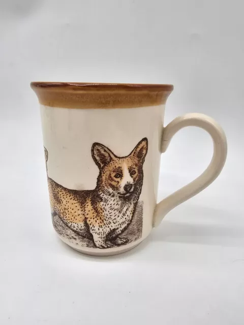 Vintage Bilton Textured Corgi Dog Coffee mug , Tea Mug