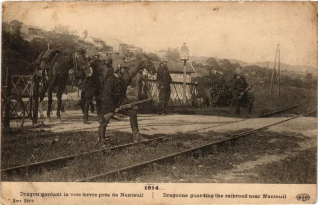 CPA AK Military - Dragon guarding the railway near Nanteuil (697988)