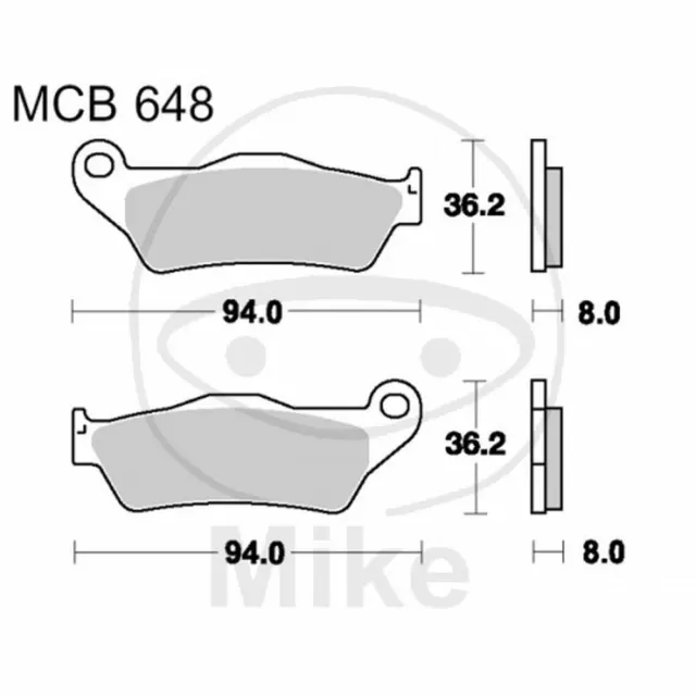 Plaquettes Sinter Rsi TRW Lucas 787.05.20 Pour Husqvarna 400 Te