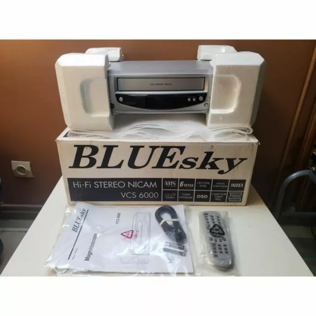 MAGNETOSCOPE BLUESKY VCS6000 Lecteur Enregistreur Cassette Video Vhs Hifi  Neuf EUR 799,00 - PicClick FR