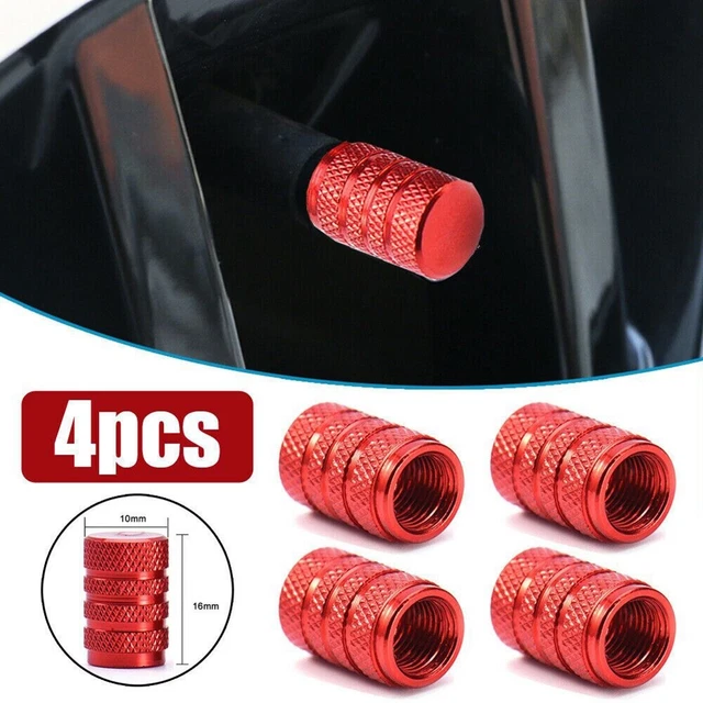 Easy to Use Aluminium Car Wheel Tyre Valve Stems Air Dust Covers Set of 4