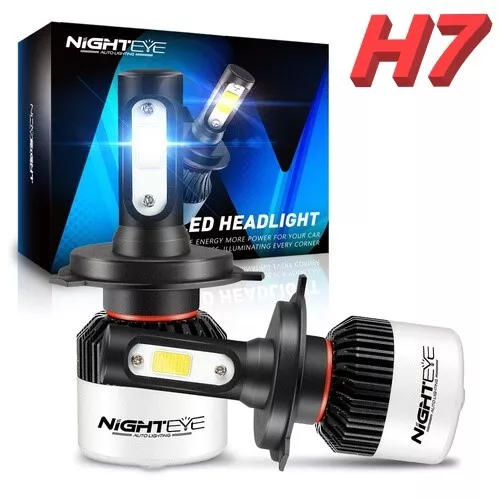 NIGHTEYE H7 LED Headlight Bulbs 6500K White High Low Beam Conversion Kit Replace