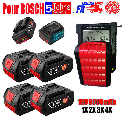 Bosch Professional Bosch Batterie 18V 5.0Ah BAT618 BAT619 BAT620 GBA GSR GSB Chargeur 