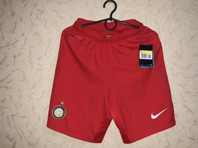 Rare Inter Milan Football Short Size S Mens Nike Red New With Tags