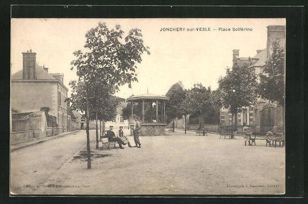CPA Jonchery-sur-Vesle, Place Solferino