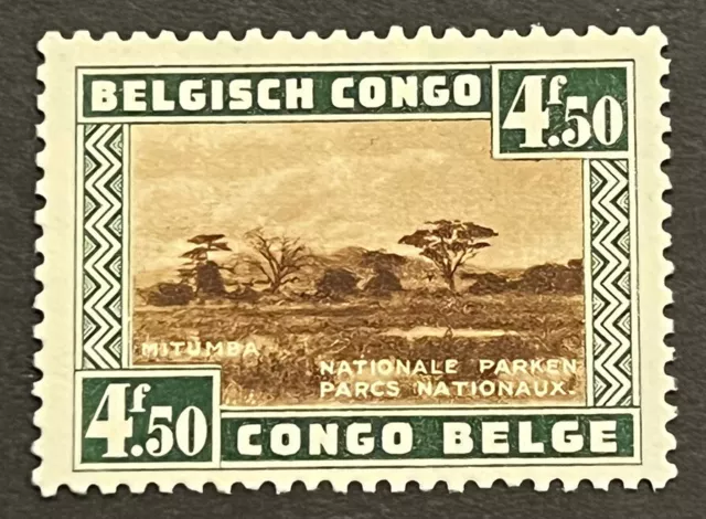 Travelstamps: Belgian Congo Stamps Scott #171 - 4.50f Mount Mitumba Mint MNH OG