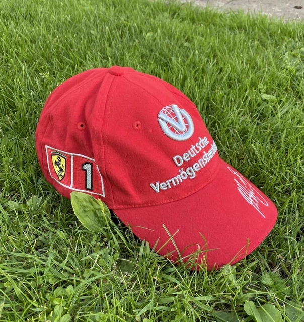 Michael Schumacher 4-Times Champion 2001 Ferrari F1 Formula One Vintage Hat Cap