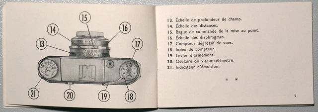 FOCA MODE D'EMPLOI DU FOCAsport II mod -1 c1958 3