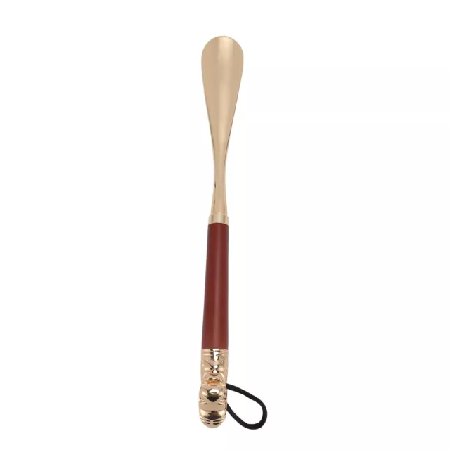 Head Shoehorn - 12,6 pollici scarpe in metallo marrone helper design arco ergonomico delicato