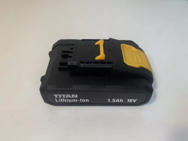 Titan 18v 1.5Ah Li-ion Cordless Drill Battery TTI711BAT also for some Erbauer