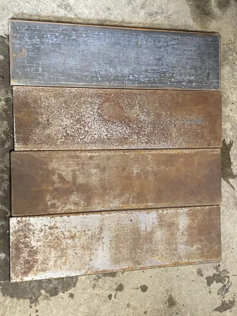 Vintage Steel Letterpress Galley Trays SET OF 4 ( 23.5x6.5) Inches