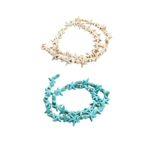 2 Pcs Chakra Beads Charm Bracelet Turquoise DIY Accessories Necklace Creative