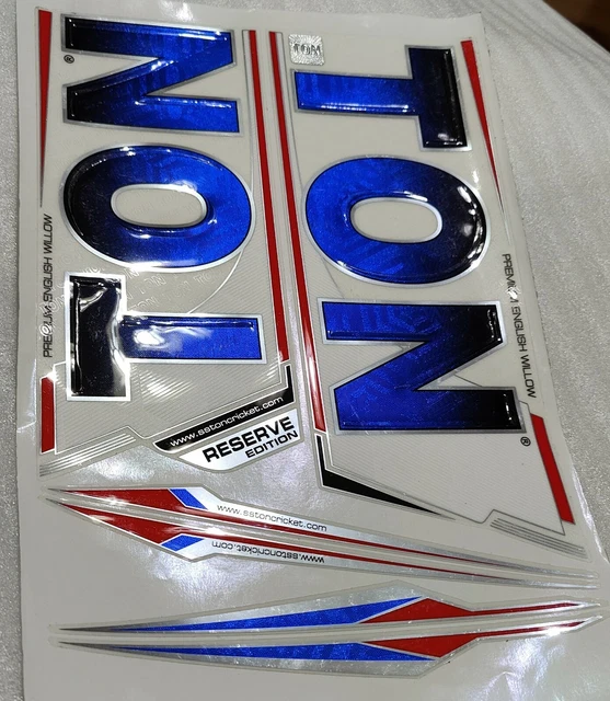 Ton Bat Sticker GENUINE! SS TON RESERVE Edition Cricket Bat Stickers (Latest & Rare ...