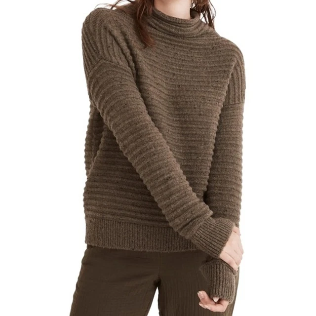NWT Madewell Sweater Wool Belmont Donegal Forest Pullover Women’s Size XXL