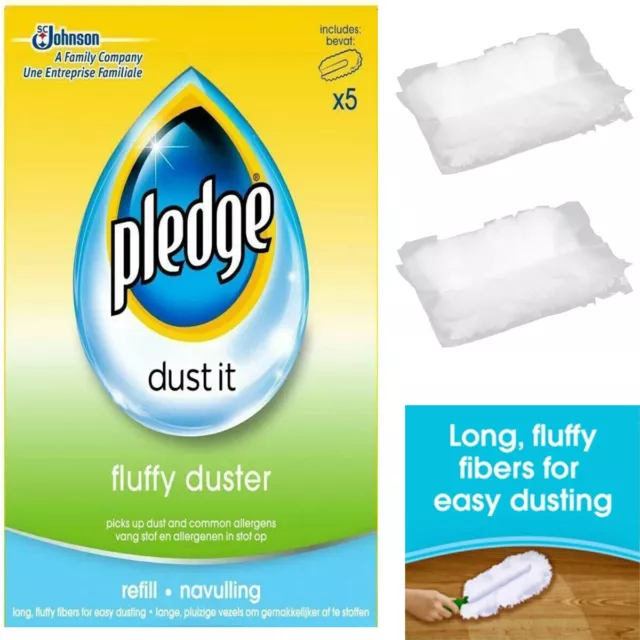 Pledge Fluffy Duster Refill Only 1 Or 2 Pcs Or Pack Of 5pcs Or 10pcs Or 15pcs UK